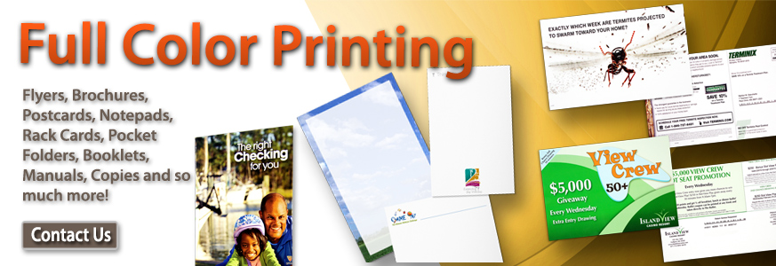 Full Color Printing Services - Speedway Printing | Hammond, LA